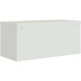 Ormarić za spise svjetlosivi 90 x 40 x 240 cm čelični | shoptok.hr