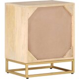  Noćni ormarić 40 x 30 x 50 cm od masivnog drva manga i željeza | shoptok.hr