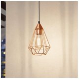 Eglo Tarbes viseća lampa E27, Ø17,5 cm, bakrena/crna, 94193 | shoptok.hr