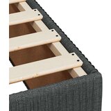 vidaXL Krevet s oprugama i madracem tamnosivi 140x190 cm od tkanine | shoptok.hr