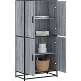vidaXL Visoka ploča siva Sonoma 68x35x139 cm Konstruirano drvo | shoptok.hr