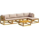  Set sofe 6 kom. Prirodna Čvrsto drvo akacije | shoptok.hr