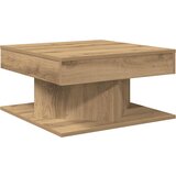 Maison Chic Klubska mizica - kavna mizica - Nizka mizica artisan hrast 55x55x30 cm inženirski les, (21754249) Cene