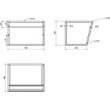 Sapho Bijelo željezno zidno postolje ispod umivaonika 60x40 cm Ska – | shoptok.hr