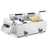  Digitalna friteza Profi Line sa slavinom -2x8L Slike