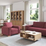 SOFA 3 pcs Vinska crvena 220 x 80 x 84 cm Platnasta tkanina | shoptok.hr