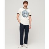 Superdry Majica modra / mornarska / dimno modra / bela | Shoptok.si