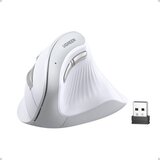Ugreen bežični ergonomski vertikalni miš BT/Wi-Fi bijeli | Eponuda.ba