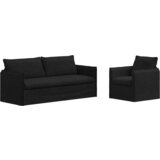 vidaXL Kavč 2 pcs Črna Splošne dimenzije: 196 x 82 x 85 cm (Š x G x V), (5000146428) Cene