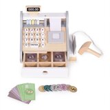 ECO TOYS Lesena blagajna 3 leta+, bela Slike