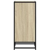  Komoda boja hrasta 35,5 x 35 x 76 cm konstruirano drvo i metal | shoptok.hr