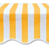 vidaXL Tenda iz platna 450x300 cm oranžna in bela, (20610642) | Shoptok.si
