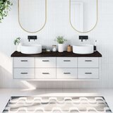  Kupaonska radna ploča tamnosiva 180 x 50 x 6 cm tretirano drvo | shoptok.hr