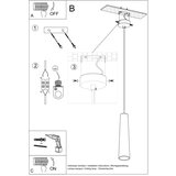 Nice Lamps Bela viseča svetilka s keramičnim senčnikom ø 8 cm Alverna – | Shoptok.si
