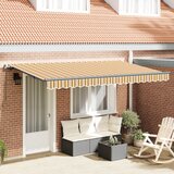 vidaXL Skrovita tenda Žuta i narančasta i bijela | shoptok.hr