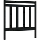  Uzglavlje za krevet crno 96 x 4 x 100 cm od masivne borovine | shoptok.hr