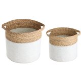 Eglo 426584 - SET 2x dekorativne korpe NANAE 30x31 cm bela/bež | Eponuda.com