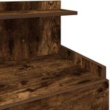 vidaXL Noćni ormarić s 2 ladice dimljeni hrast 40x36,5x62 cm | shoptok.hr