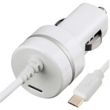 Hama Auto punjač Micro USB, 1000 mAh, beli