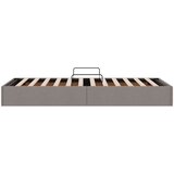  Otomanski krevet s pohranom Sivo-smeđa 100 x 200 cm tkanina | shoptok.hr