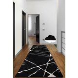  broken black 80X300 blackwhite hall carpet (80 x 300) Cene