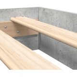  Polica postelja Betonsko siva 160 x 200 cm Konstruiran les, (5000126770) | Shoptok.si