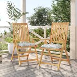 vidaXL Jastuci za stolice 2 kom s uzorkom lišća 50x50x7 cm od tkanine | shoptok.hr