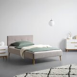 Premium Living Oblazinjena Postelja Flint, Siva, 140x200 | Shoptok.si