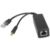 PoE Splitter 12V 2A (24W) / High Power / 10/100 Mbps / Crni