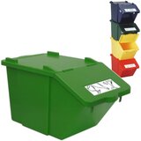 MEVA Dvonadstropna posoda za ločevanje odpadkov - zelena, 45L, (21099096) Cene