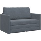 vidaXL Tlačna sedežna garnitura 2-v-1 Temno siva 124x204x61 cm Velvet Cene