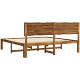  Krevetni okvir s uzglavljem ROSTOCK Prirodna 200 x 200 cm | shoptok.hr
