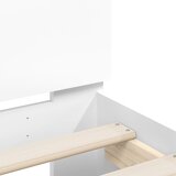  Okvir za krevet s uzglavljem bijeli 140x200cm konstruirano drvo | Shoptok.si