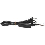 Cabletech Priključna vrvica 220V 2P s stikalom, črne barve, 1,5m, H03VVH2-2x0,5mm2, (20811607) | Shoptok.si