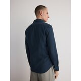Reserved - Obična slim fit košulja - mornarsko plava | shoptok.hr
