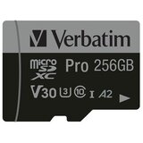 Verbatim microSDXC Pro 256GB Class 10 UHS-I incl Adapter Cijene