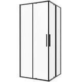 Sanotechnik Drsna vrata za tuš Slim Line (120 x 200 cm, Črna, Vgradne dimenzije: 118–120 cm) | Shoptok.si