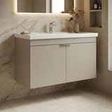 Hanah home Desna 80 - 568 Sand Bathroom Cabinet With Sink u