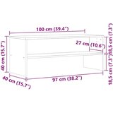 vidaXL TV omarica star les 100x40x40 cm iverna plošča | Shoptok.si