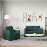  Set sofe 2 pcs Tamnozelena 139 x 78 x 80 cm tkanina | Eponuda.ba