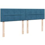 vidaXL Otomanski posteljni okvir z vzmetnicami moder 160x200 cm žamet, (21609996) | Shoptok.si