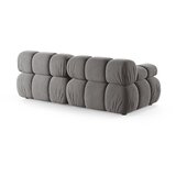 Micadoni Svetlo siva žametna sedežna garnitura 188 cm Bellis – | Shoptok.si
