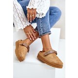 Boto Women's Slippers Insulated With Fur On Platform Camel Azida | ePonuda.com