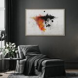  Slika - Expression of Red (1 Part) Wide 120x80 U prirodnom drvenom okviru | shoptok.hr