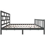  Posteljni okvir siv iz borovine 200x200 cm, (20644172) | Shoptok.si