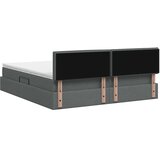  LED krevet za pohranu s madracem Tamnosiva 180 x 200 cm Tkanina - Tamnosiva 180 x 200 cm Dizajn linija | shoptok.hr