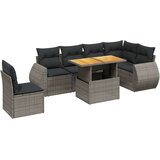  7-dijelni set vrtnih sofa sivi od poliratana | shoptok.hr