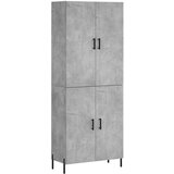  Visoka komoda siva betona 69,5x34x180 cm od konstruiranog drva | shoptok.hr