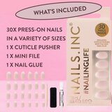 Nails Inc. NailingLife Press-On Nails umetni nohti odtenek So Selena Nude Ombré Effect 33 kos | Shoptok.si
