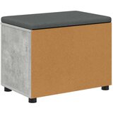  Klupa za hodnik s jastukom Betonski sivi 60 x 38 x 46 cm | shoptok.hr